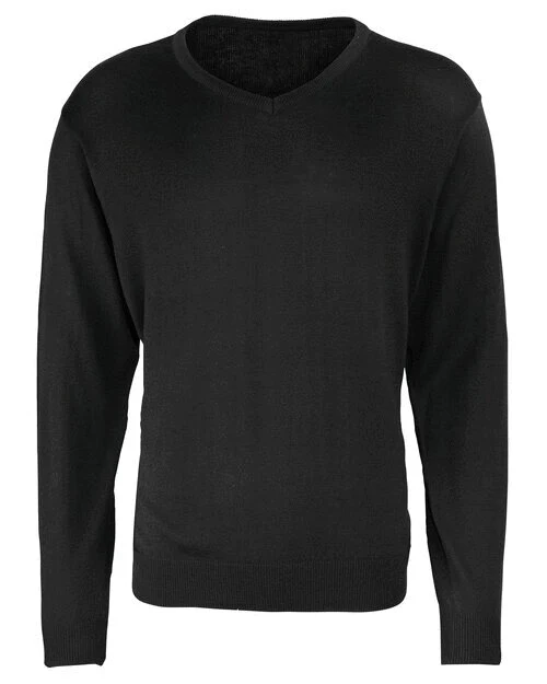 Premier Workwear Mens V-Neck Knitted Sweater - PR694M - Image 8
