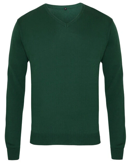 Premier Workwear Mens V-Neck Knitted Sweater - PR694M - Image 9