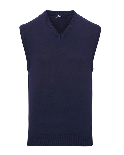 Premier Workwear Mens V-Neck Sleeveless Sweater - PR699M - Image 4