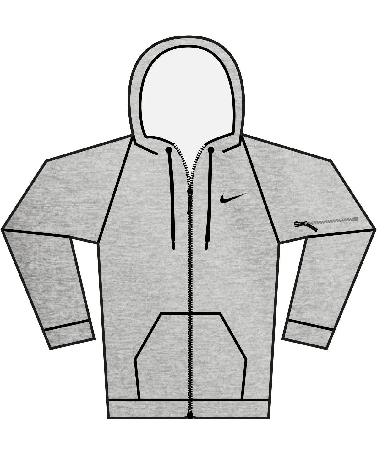 Nike Men's Full-Zip Fitness Hoodie - Image 2