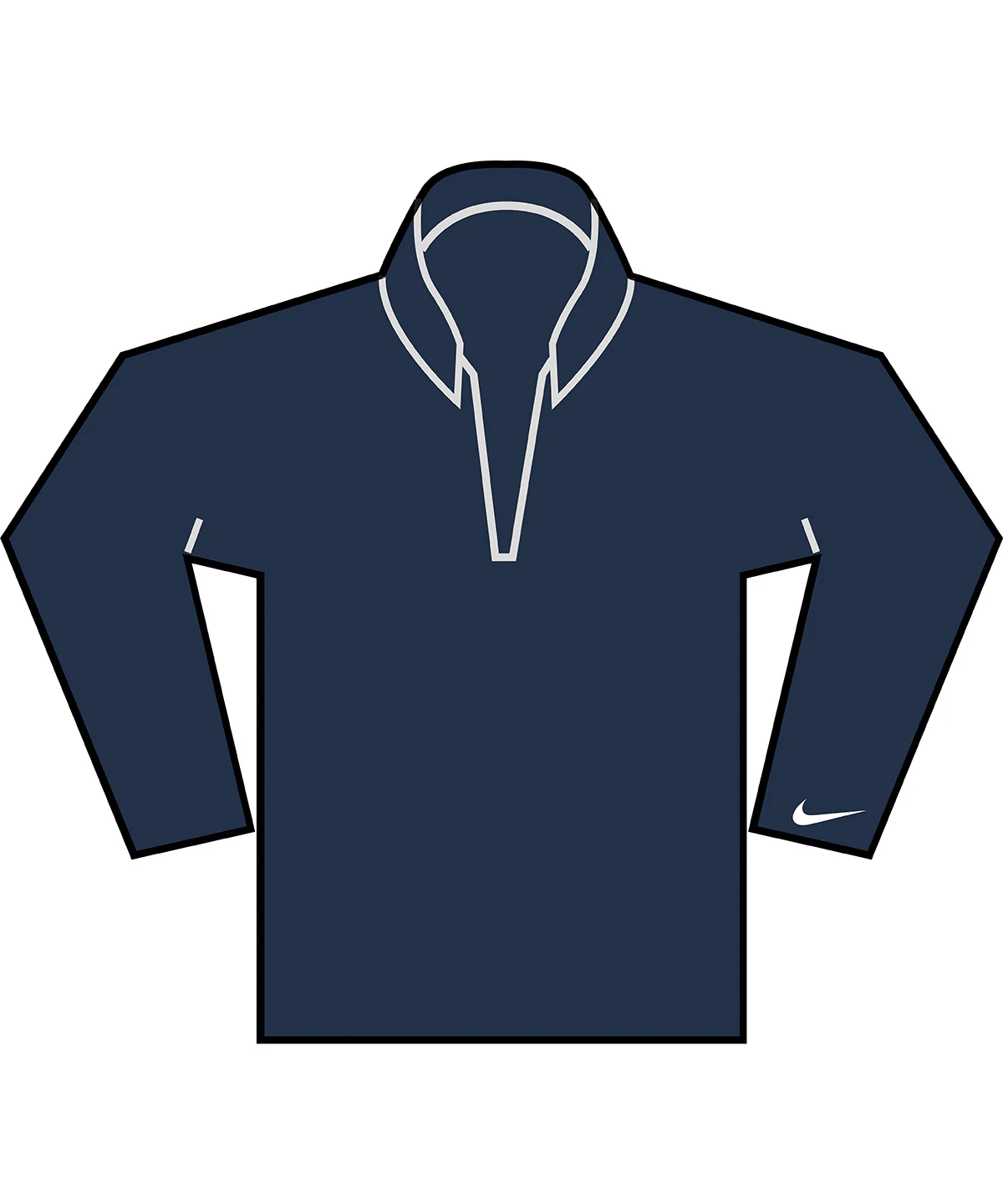 Nike Velocity 1/2-zip Top - NK432 - Image 3
