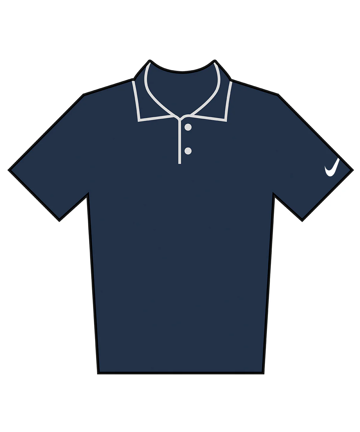 Nike Velocity Solid Polo - NK430 - Image 3