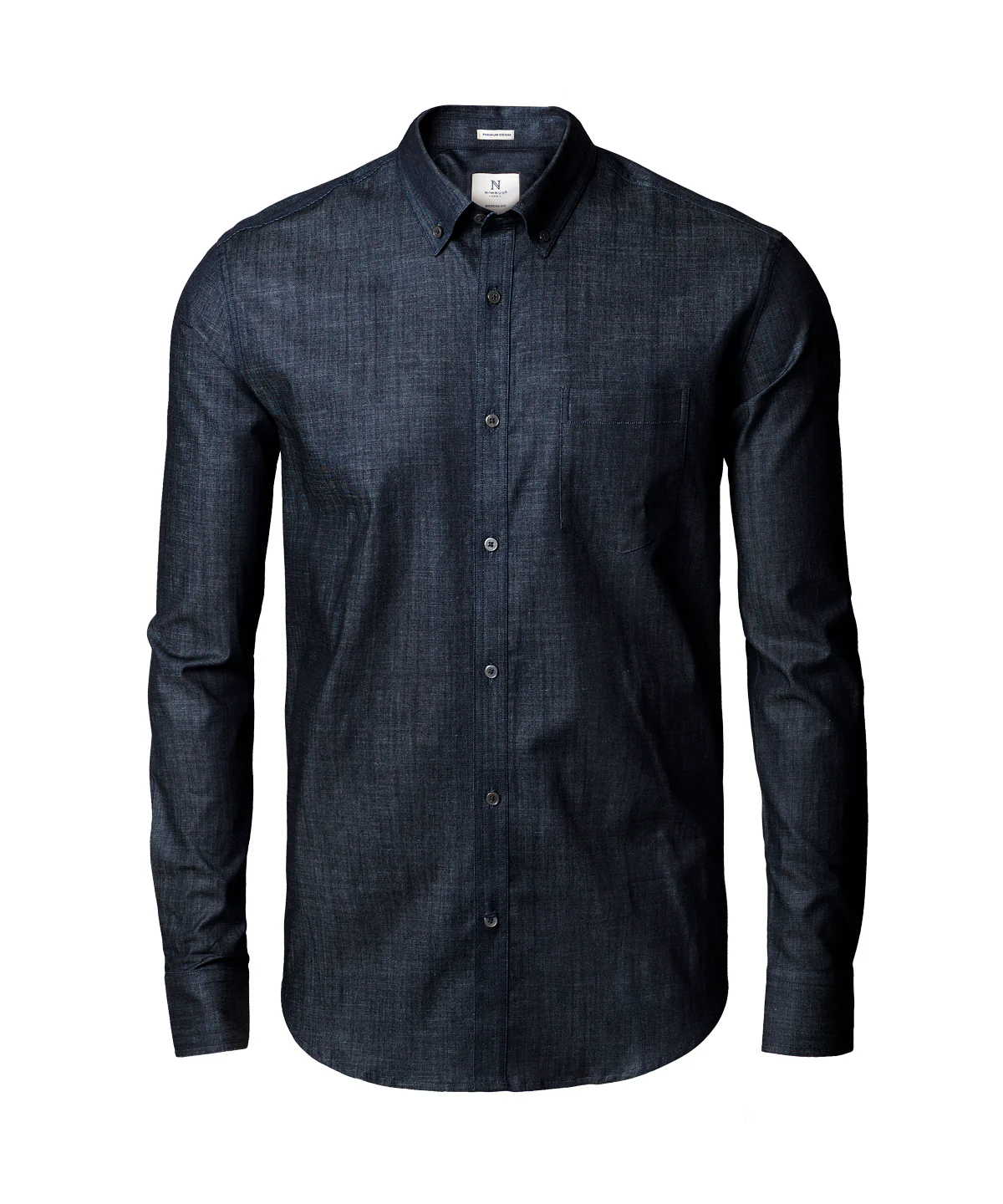 Nimbus Torrance Modern Fit Raw Denim Shirt