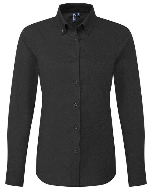 Premier Workwear Oxford Long Sleeve Shirt - PR384F - Image 2