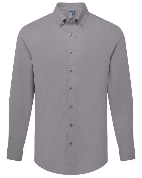 Premier Workwear Oxford Mens Long Sleeve Shirt - PR284M - Image 5