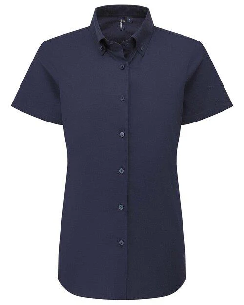 Premier Workwear Oxford Short Sleeve Shirt - PR386F - Image 3