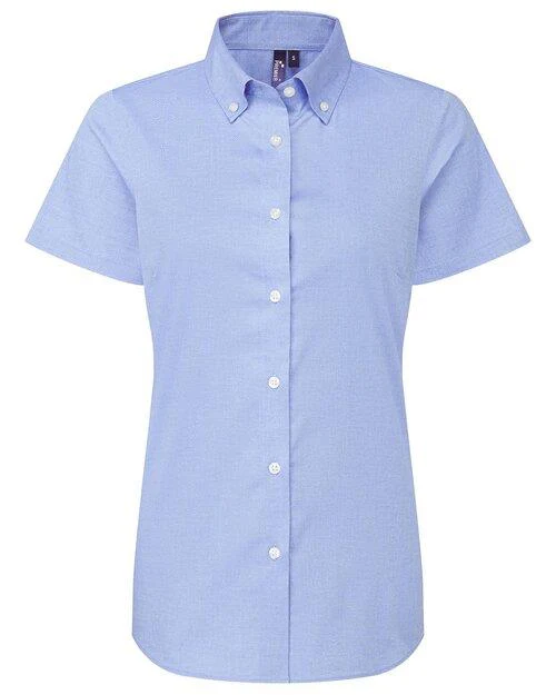 Premier Workwear Oxford Short Sleeve Shirt - PR386F - Image 4