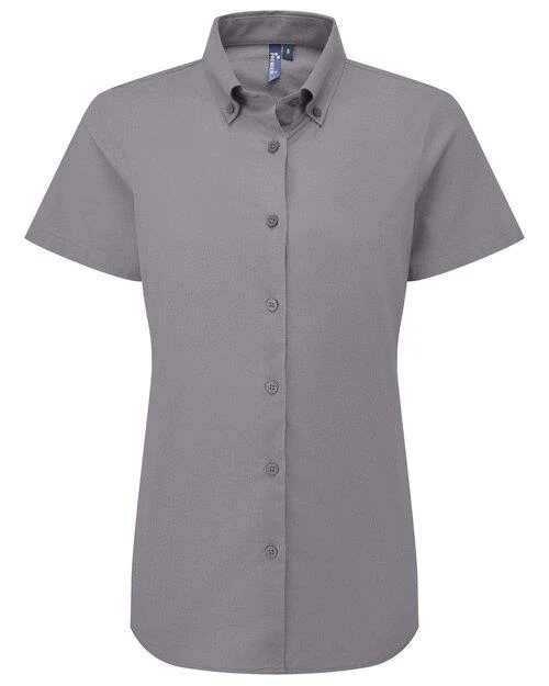Premier Workwear Oxford Short Sleeve Shirt - PR386F - Image 5