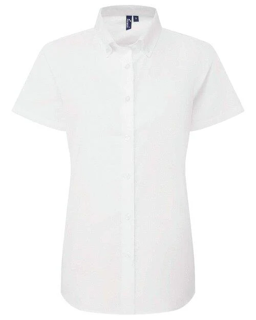 Premier Workwear Oxford Short Sleeve Shirt - PR386F - Image 6