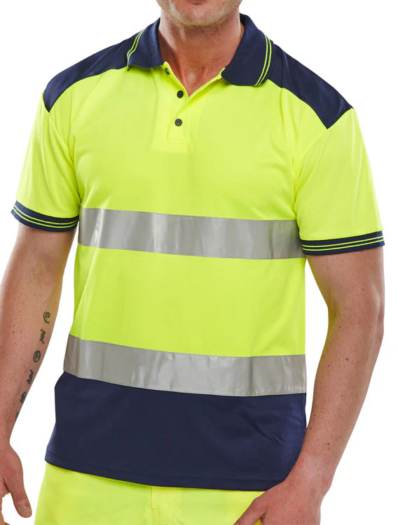 Beeswift Hi-Vis Two-Tone Polo Shirt - Image 2