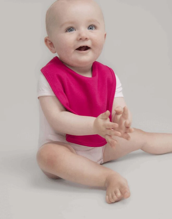 Larkwood Plain And Contrast Bib - LW82TB