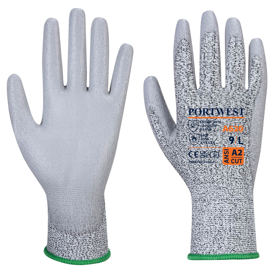 Portwest A620 LR Cut PU Palm Glove for Cut Resistant