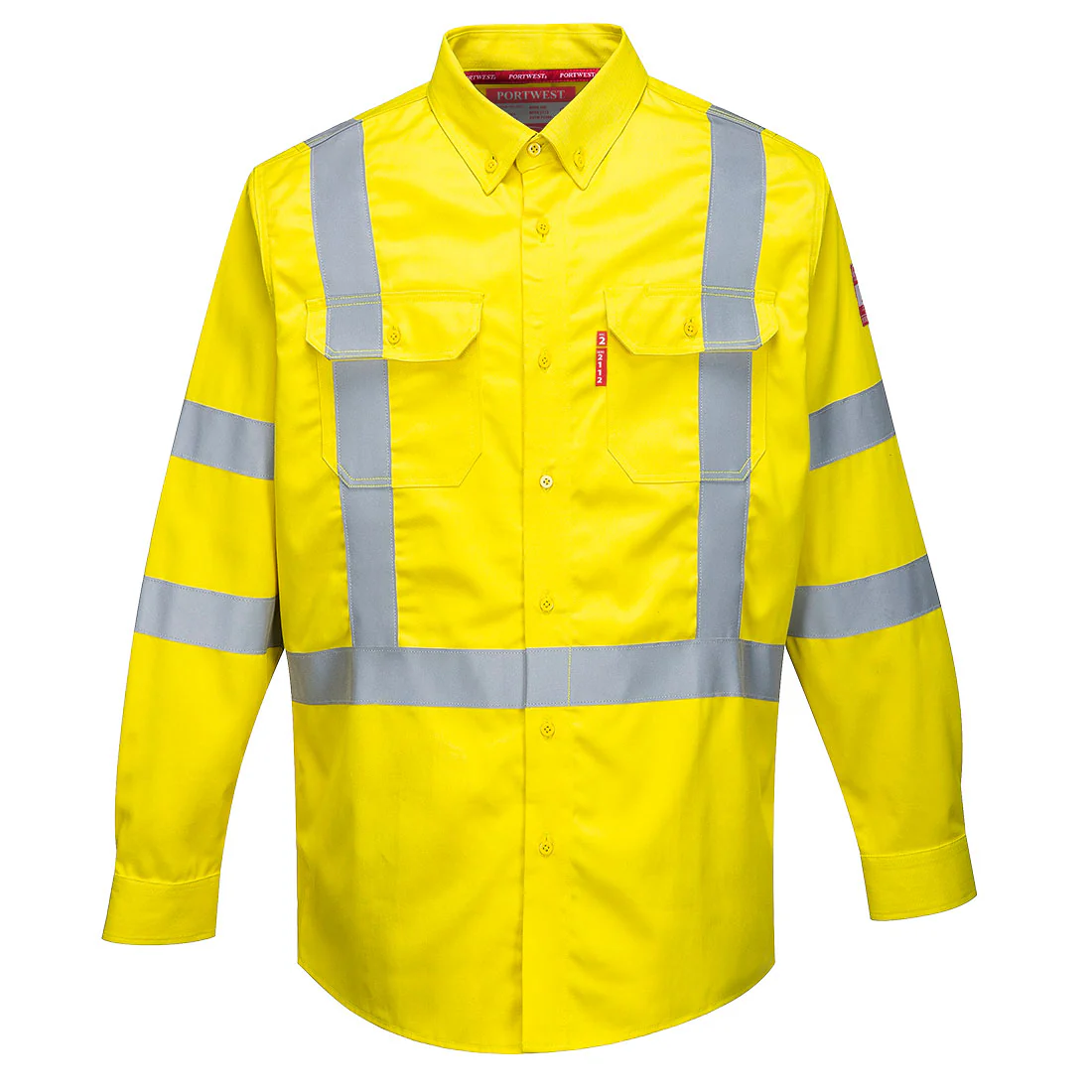 Portwest Bizflame 88/12 FR Hi-Vis Shirt - Image 2