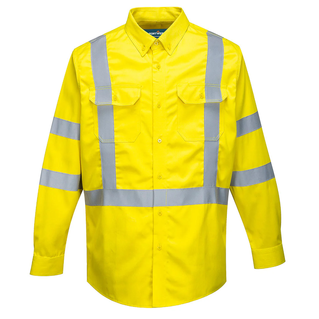 Portwest Bizflame 88/12 FR Hi-Vis Shirt - Image 3
