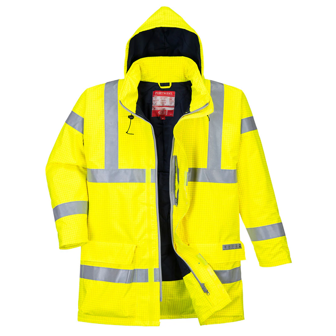 Portwest Bizflame Rain Hi-Vis Antistatic FR Jacket - Image 2