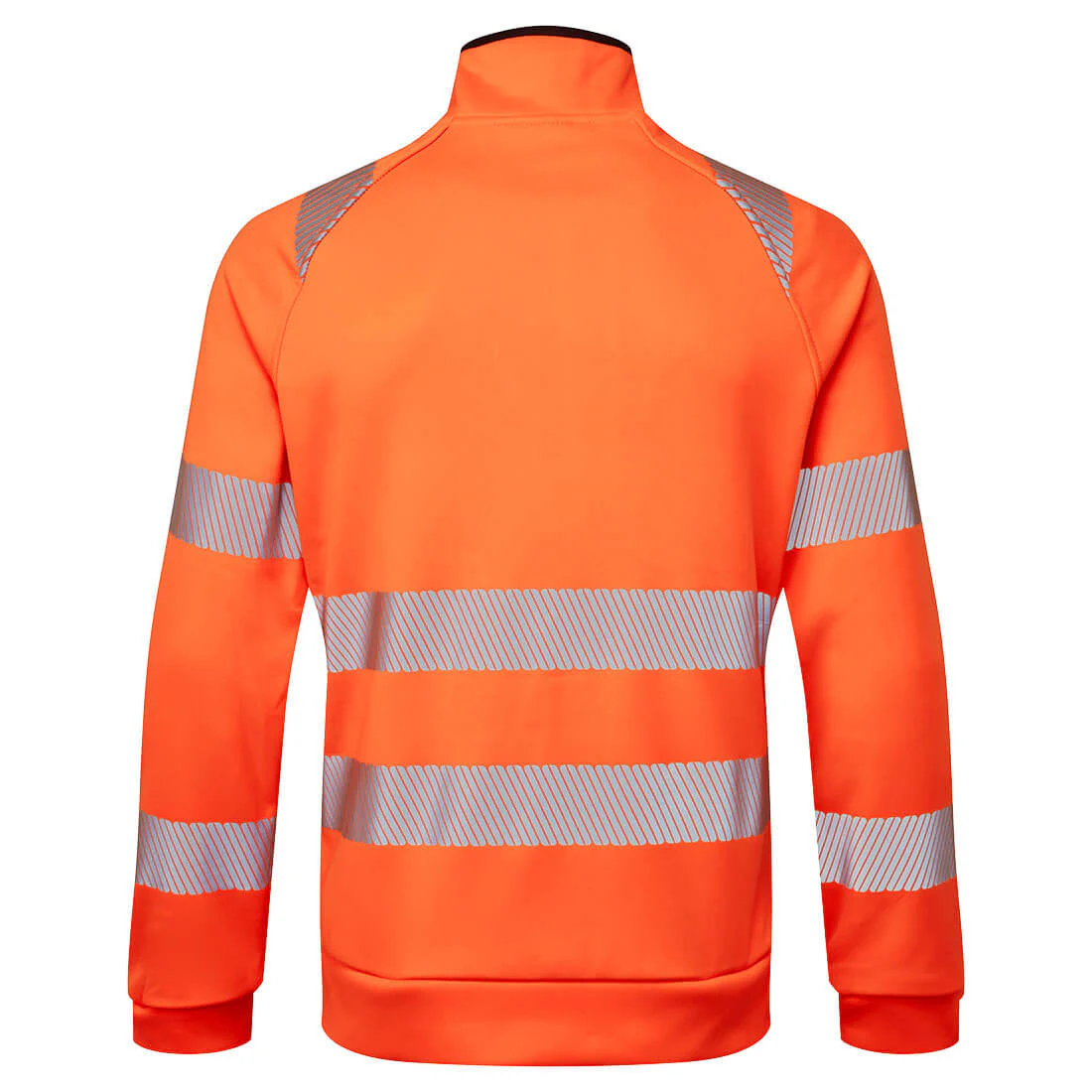Portwest DX477 - DX4 Hi-Vis Funnel Neck Zipped Sweatshirt - Image 2