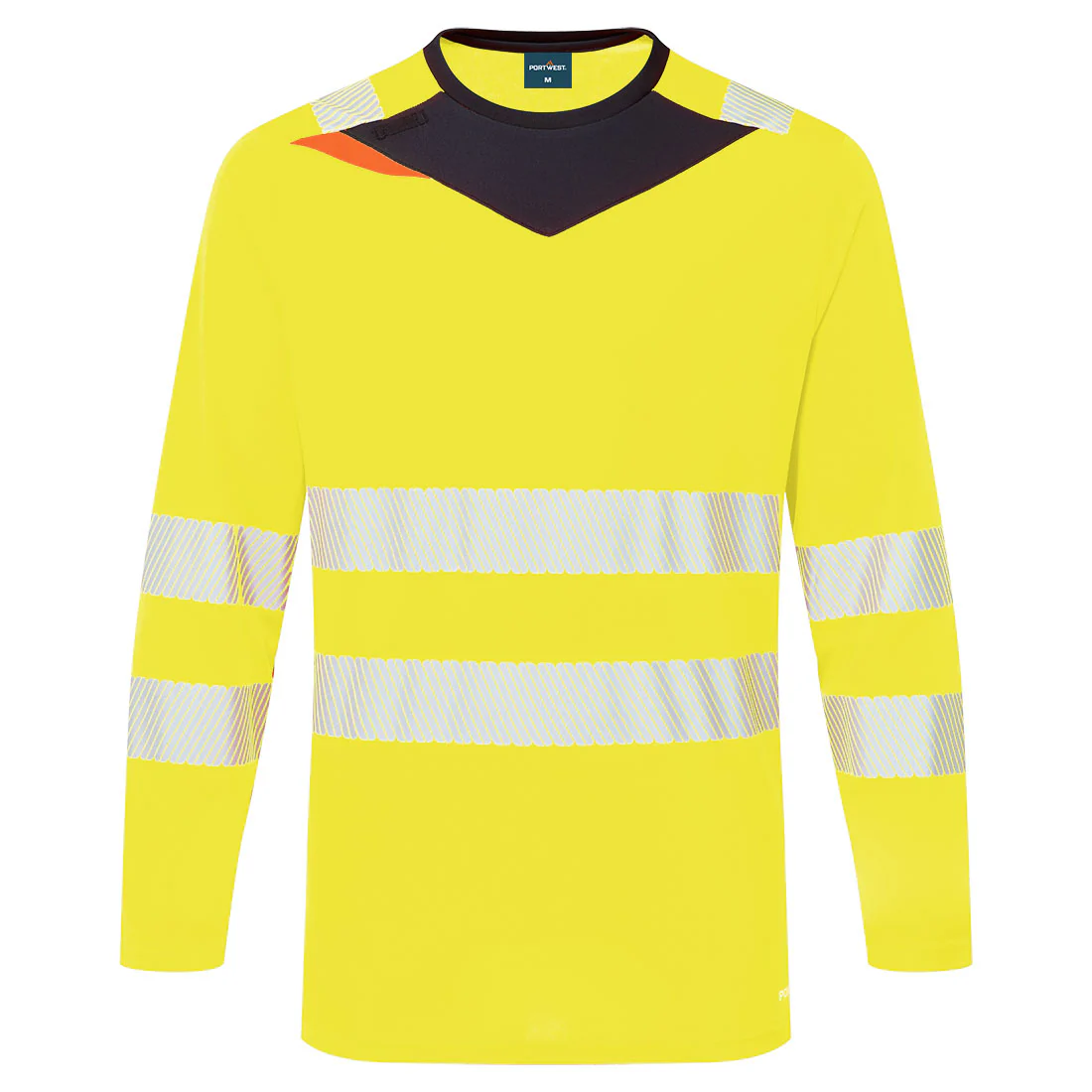 Portwest DX4 Hi-Vis T-Shirt Long Sleeved - Image 4