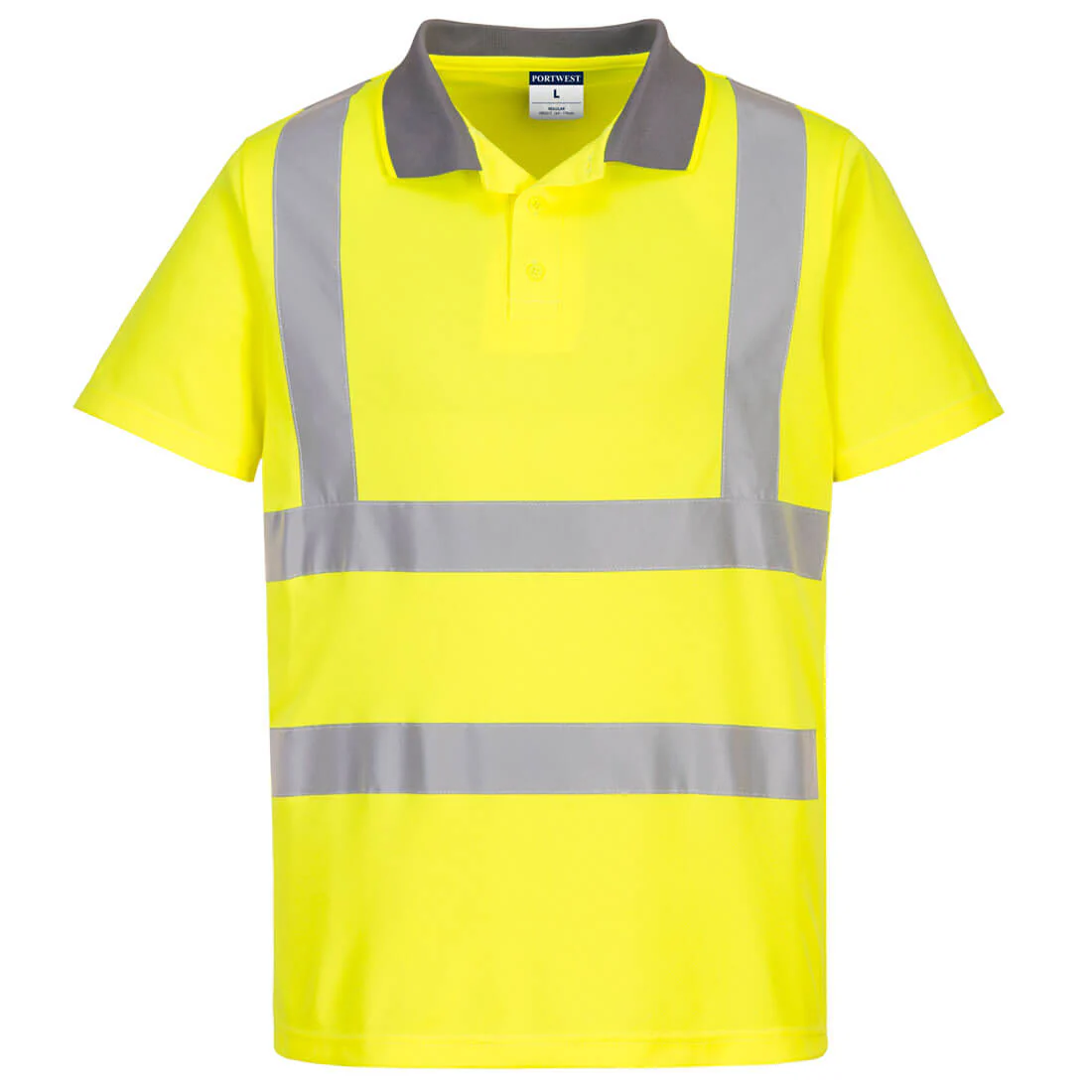 Portwest Eco Hi-Vis Polo Shirt S/S (6 Pack) - Image 2