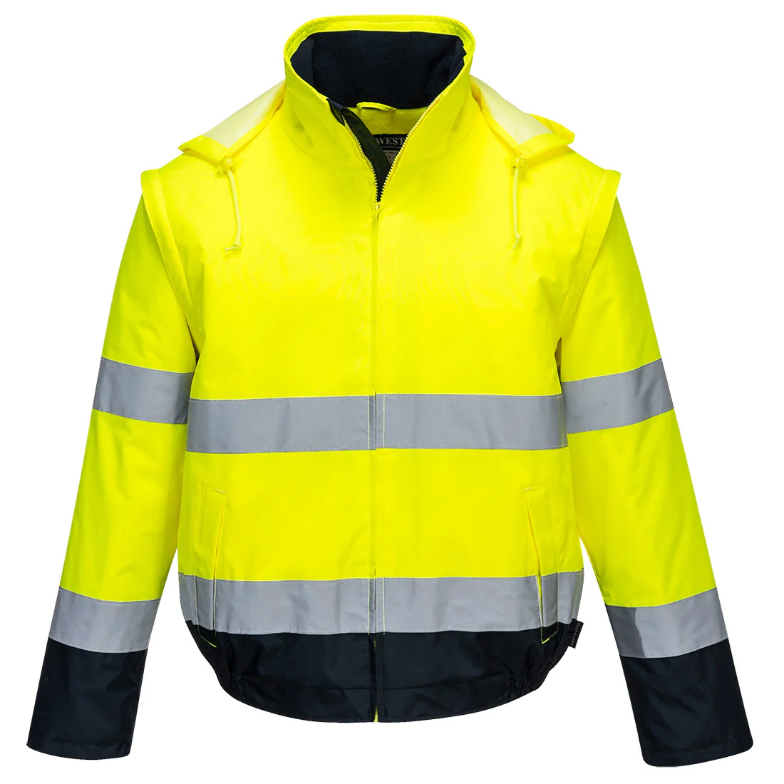 Portwest Hi-Vis 2-in-1 Contrast Essential Lite Bomber Jacket - Image 2