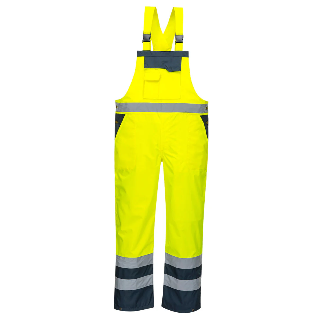 Portwest Hi-Vis Breathable Contrast Rain Bib and Brace - S488 - Image 3