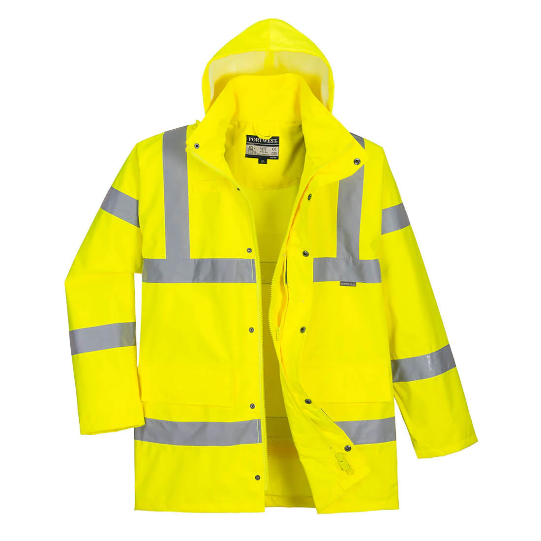Portwest Hi-Vis Breathable Rain Traffic Jacket - Rail Spec RIS TOM - Image 2