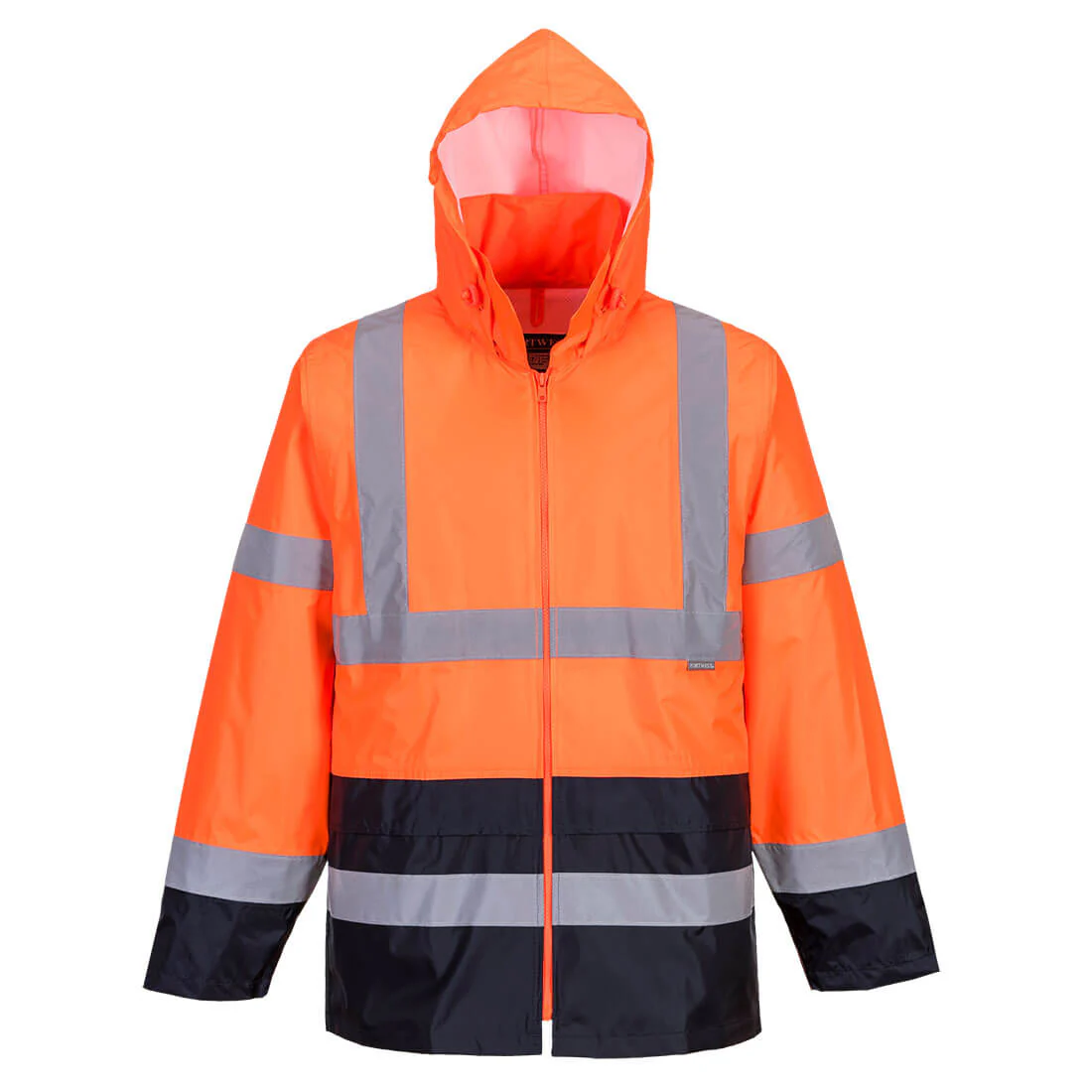 Portwest Hi-Vis Contrast Classic Rain Jacket - Image 4