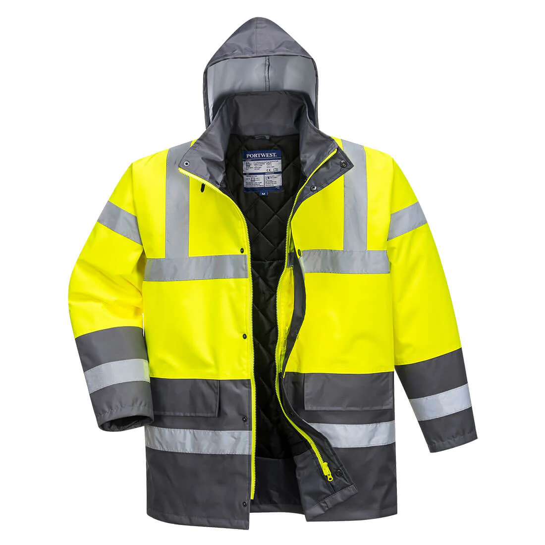 Portwest Hi-Vis Contrast Winter Traffic Jacket - Image 11