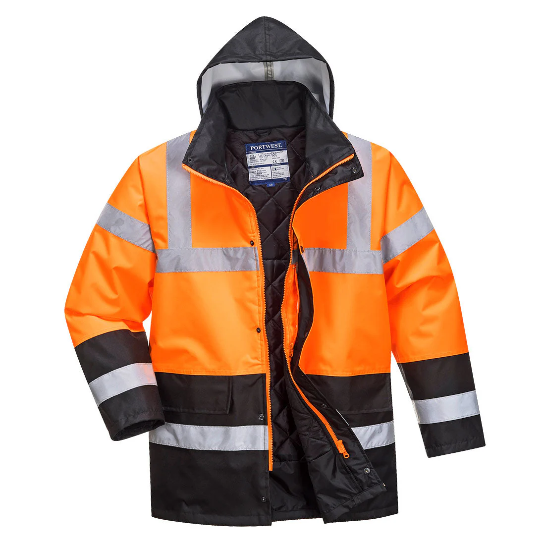 Portwest Hi-Vis Contrast Winter Traffic Jacket - [CLEARANCE]
