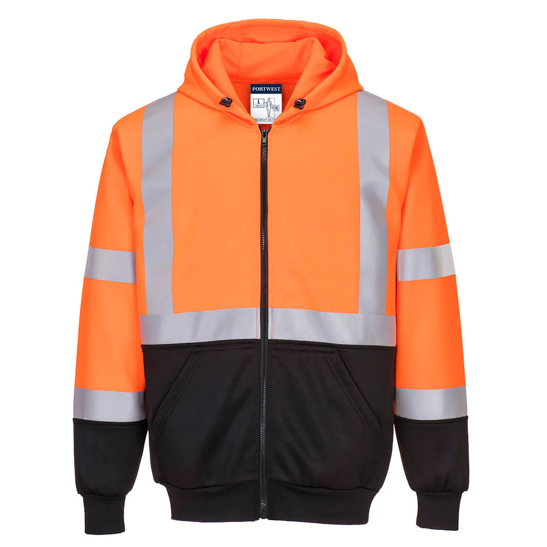 Portwest Hi-Vis Contrast Zipped Hoodie - Image 15