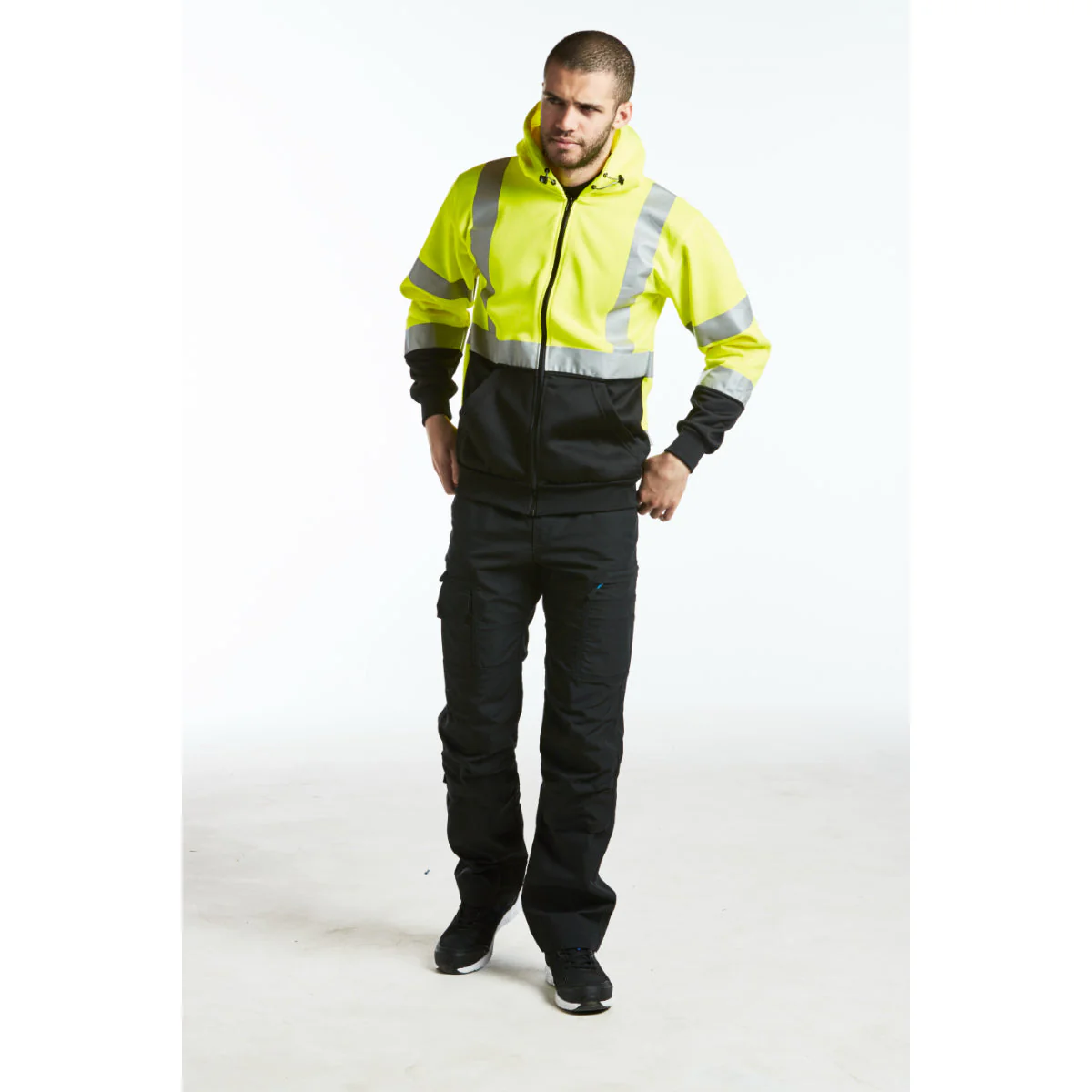 Portwest Hi-Vis Contrast Zipped Hoodie - Image 3