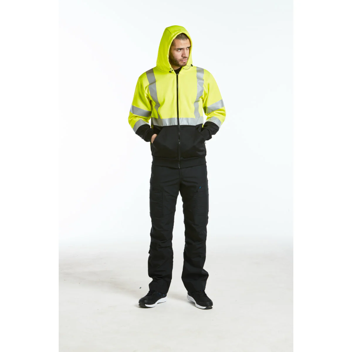 Portwest Hi-Vis Contrast Zipped Hoodie - Image 4