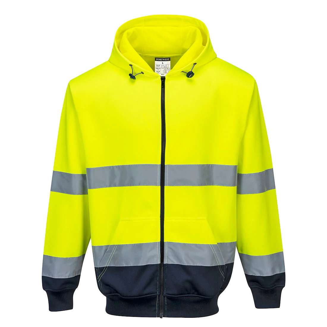 Portwest Hi-Vis Contrast Zipped Hoodie - Image 4