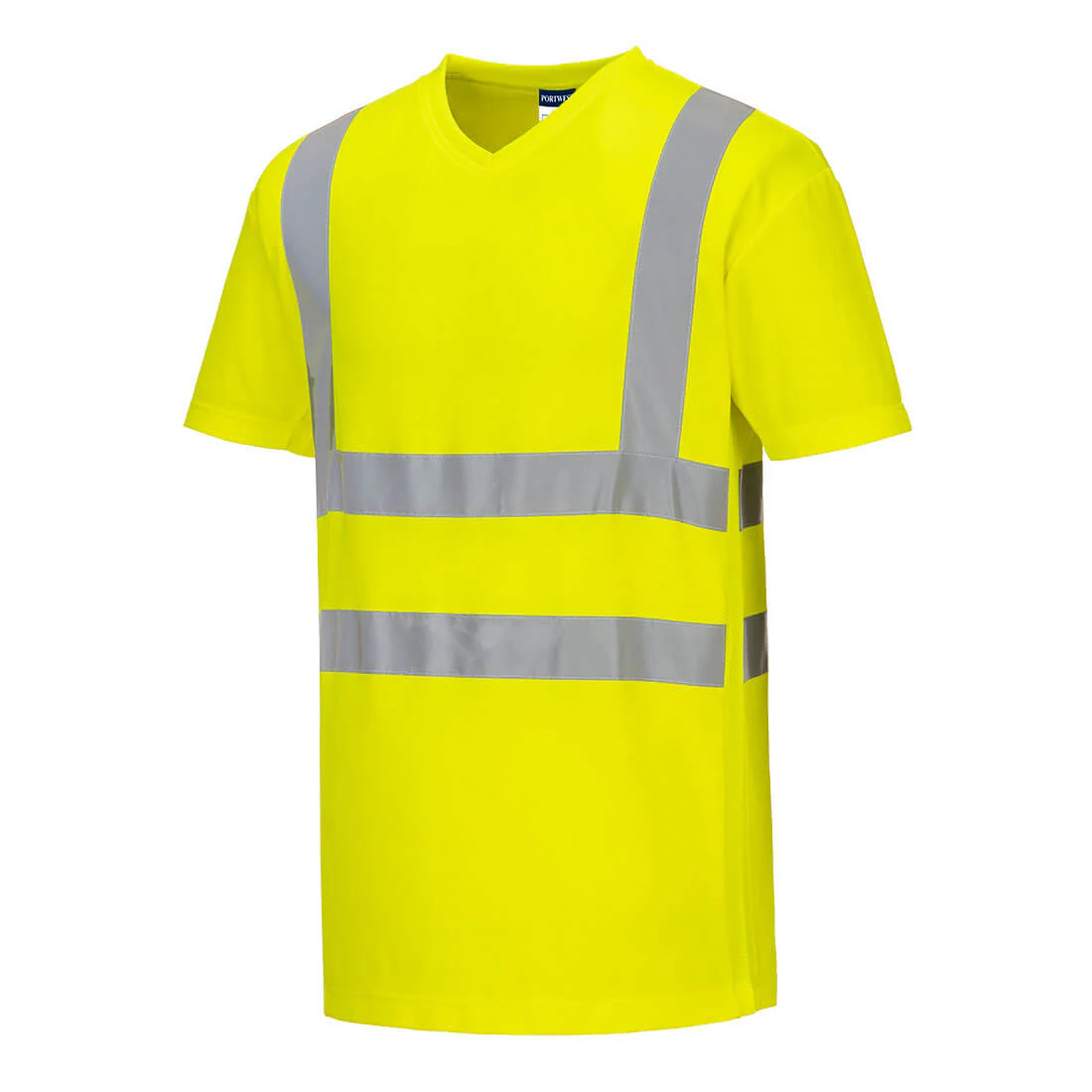 Portwest Hi-Vis Cotton Comfort Mesh Insert T-Shirt Short Sleeved - Image 4