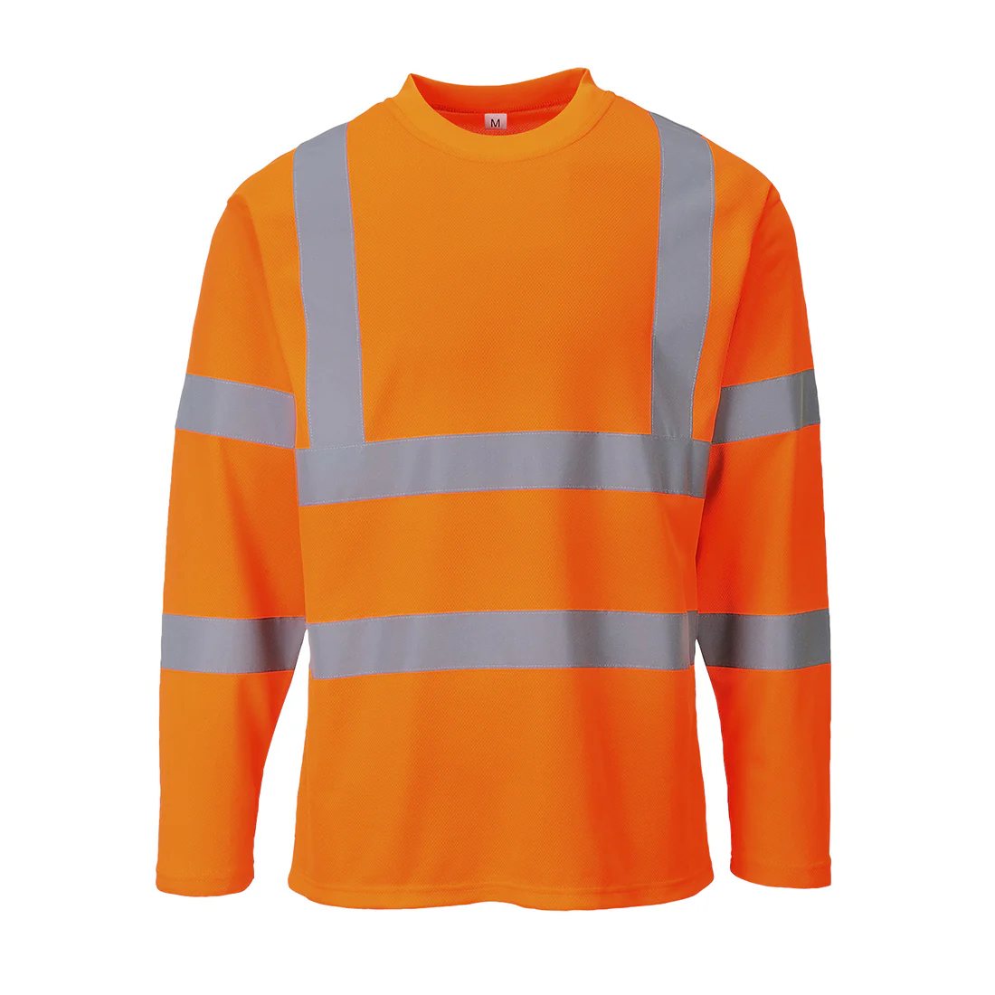 Portwest Hi-Vis Cotton Comfort T-Shirt Long Sleeved - Image 3