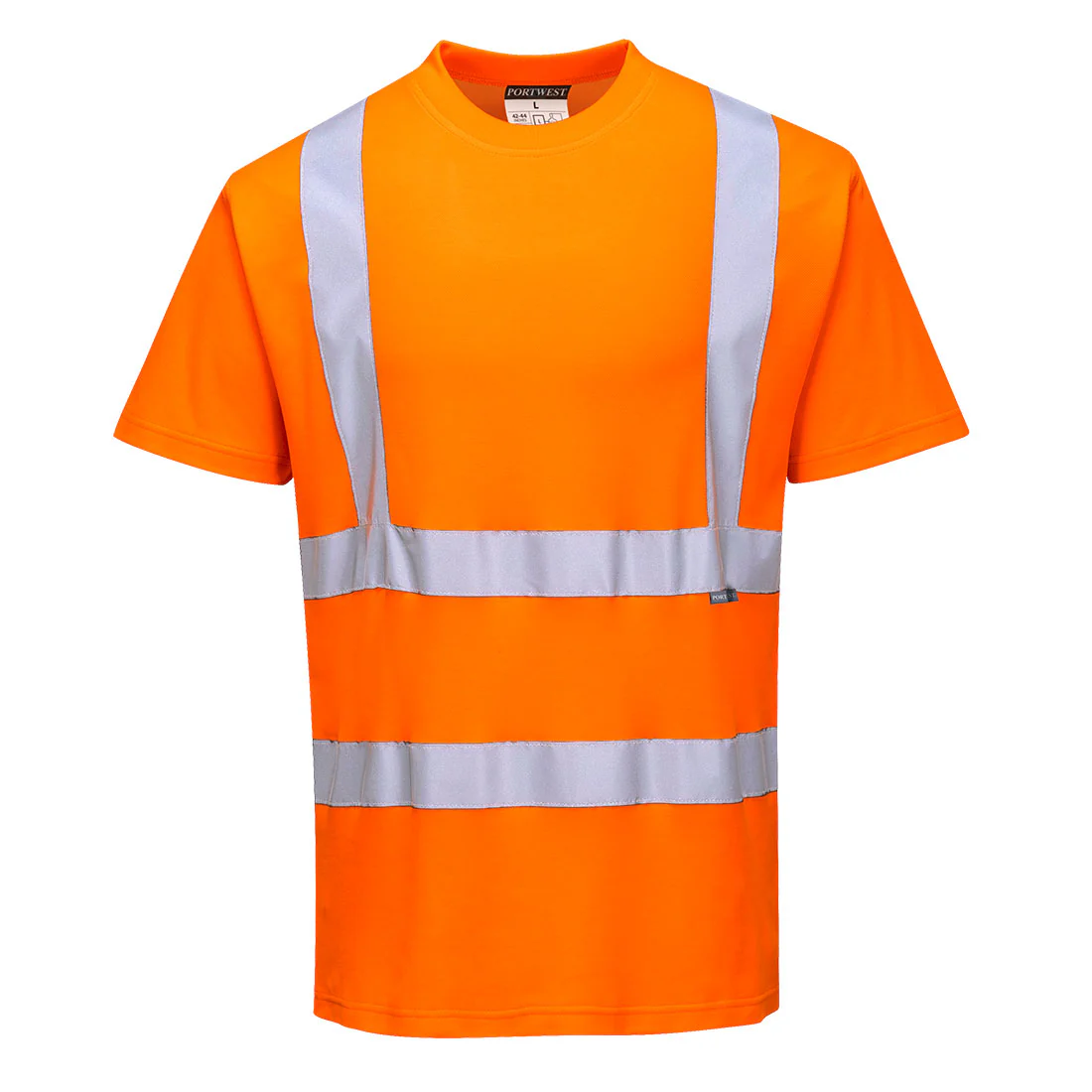 Portwest Hi-Vis Cotton Comfort T-Shirt Short Sleeved - Image 3
