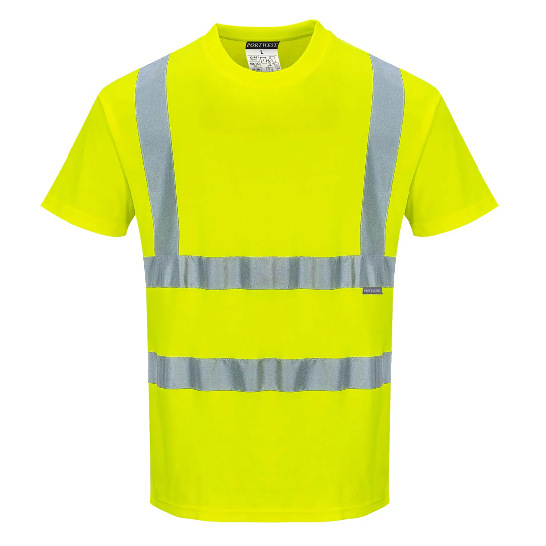 Portwest Hi-Vis Cotton Comfort T-Shirt Short Sleeved - Image 4