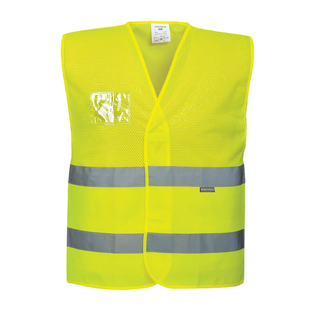 Portwest Hi-Vis Half Mesh Two Band Vest - Image 2