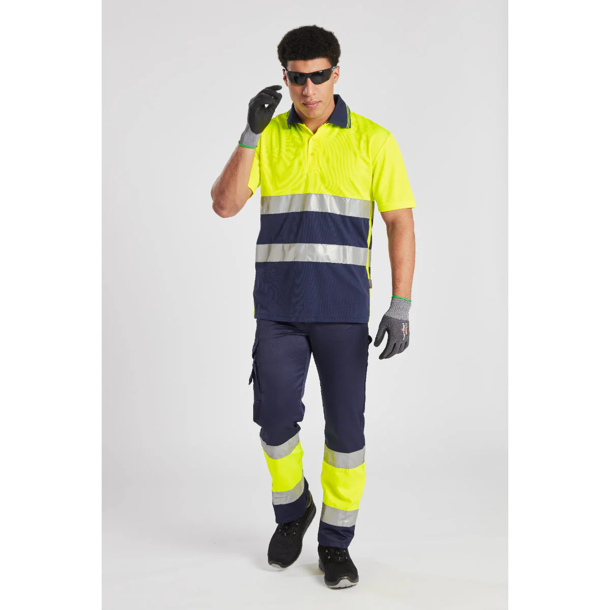 Portwest Hi-Vis Lightweight Contrast Class 1 Service Trouser - Image 5
