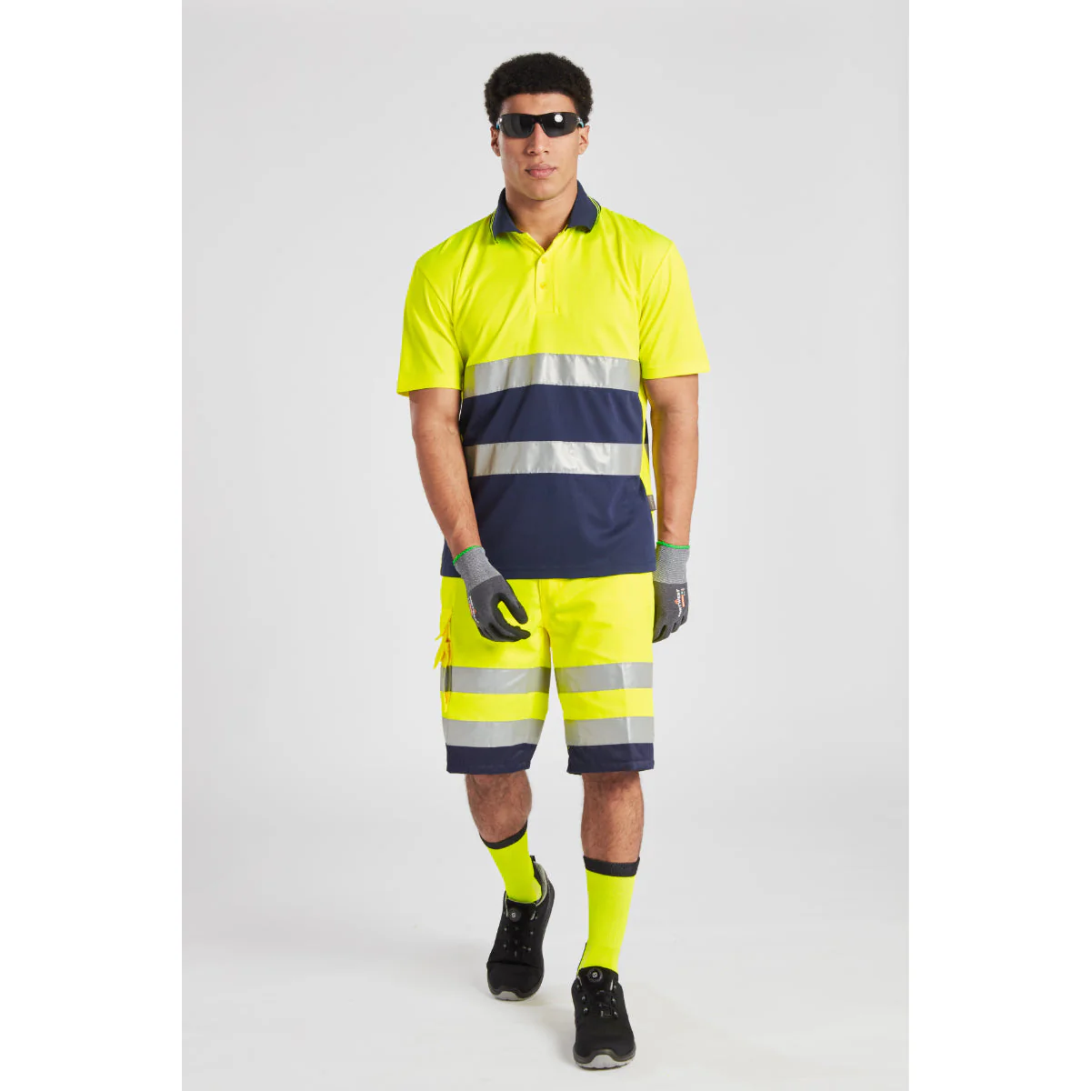 Portwest Hi-Vis Lightweight Contrast Polo Shirt Short Sleeved - Image 13