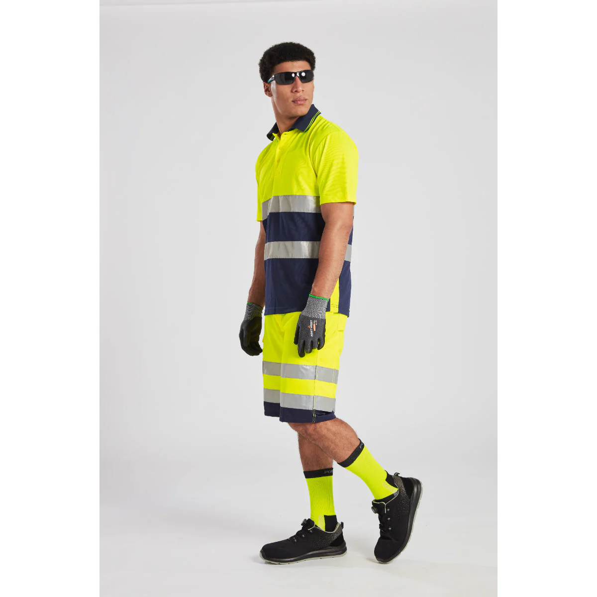 Portwest Hi-Vis Lightweight Contrast Polo Shirt Short Sleeved - Image 14