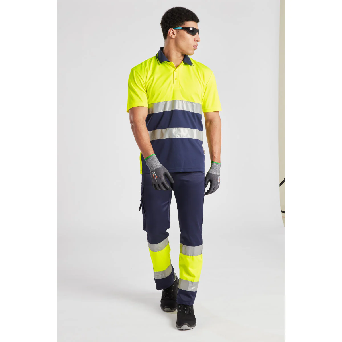 Portwest Hi-Vis Lightweight Contrast Polo Shirt Short Sleeved - Image 16