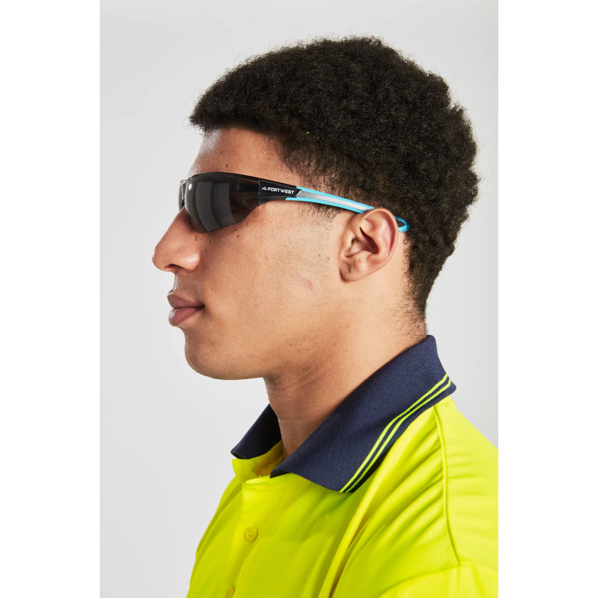 Portwest Hi-Vis Lightweight Contrast Polo Shirt Short Sleeved - Image 6
