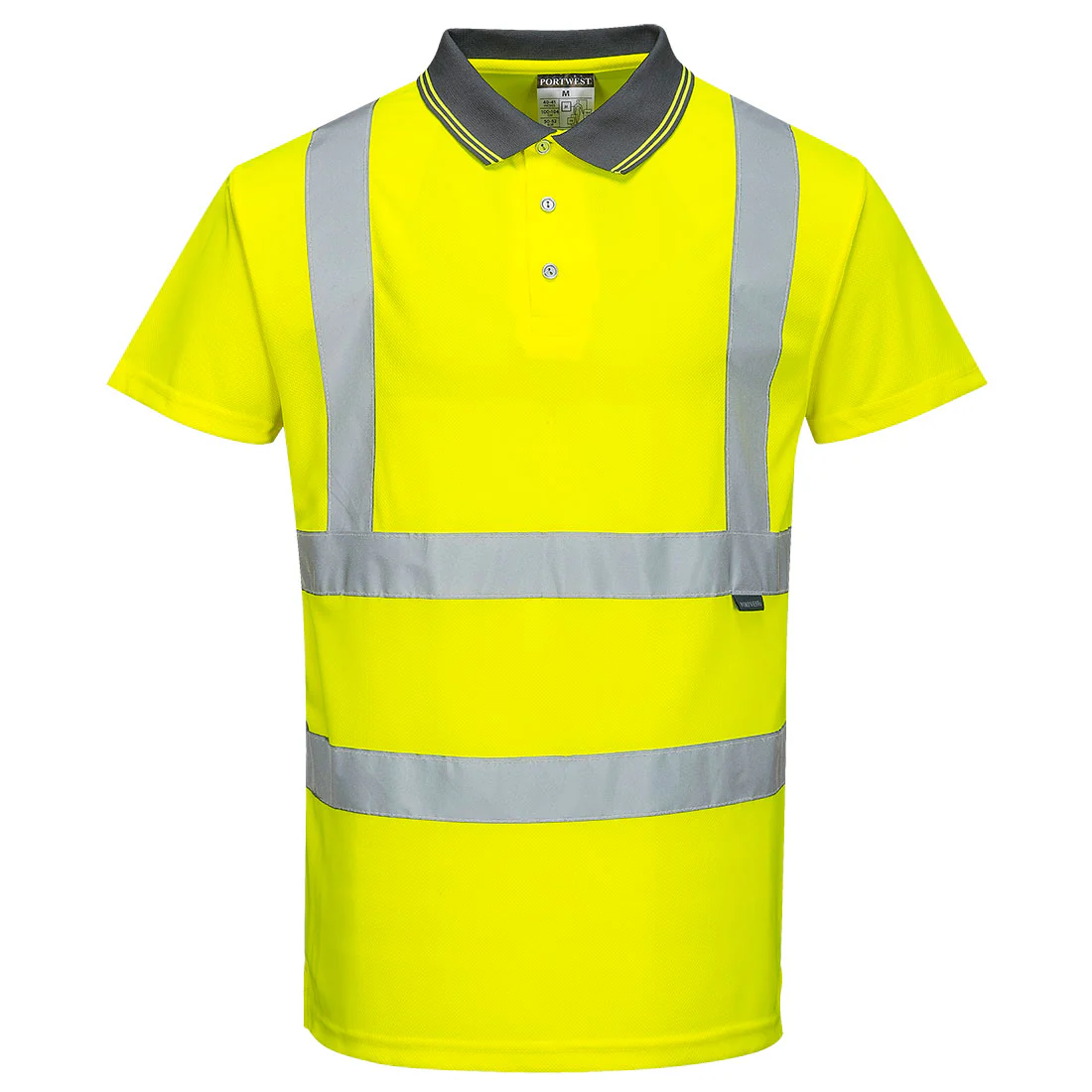 Portwest Hi-Vis Polo Shirt Short Sleeved - Image 2