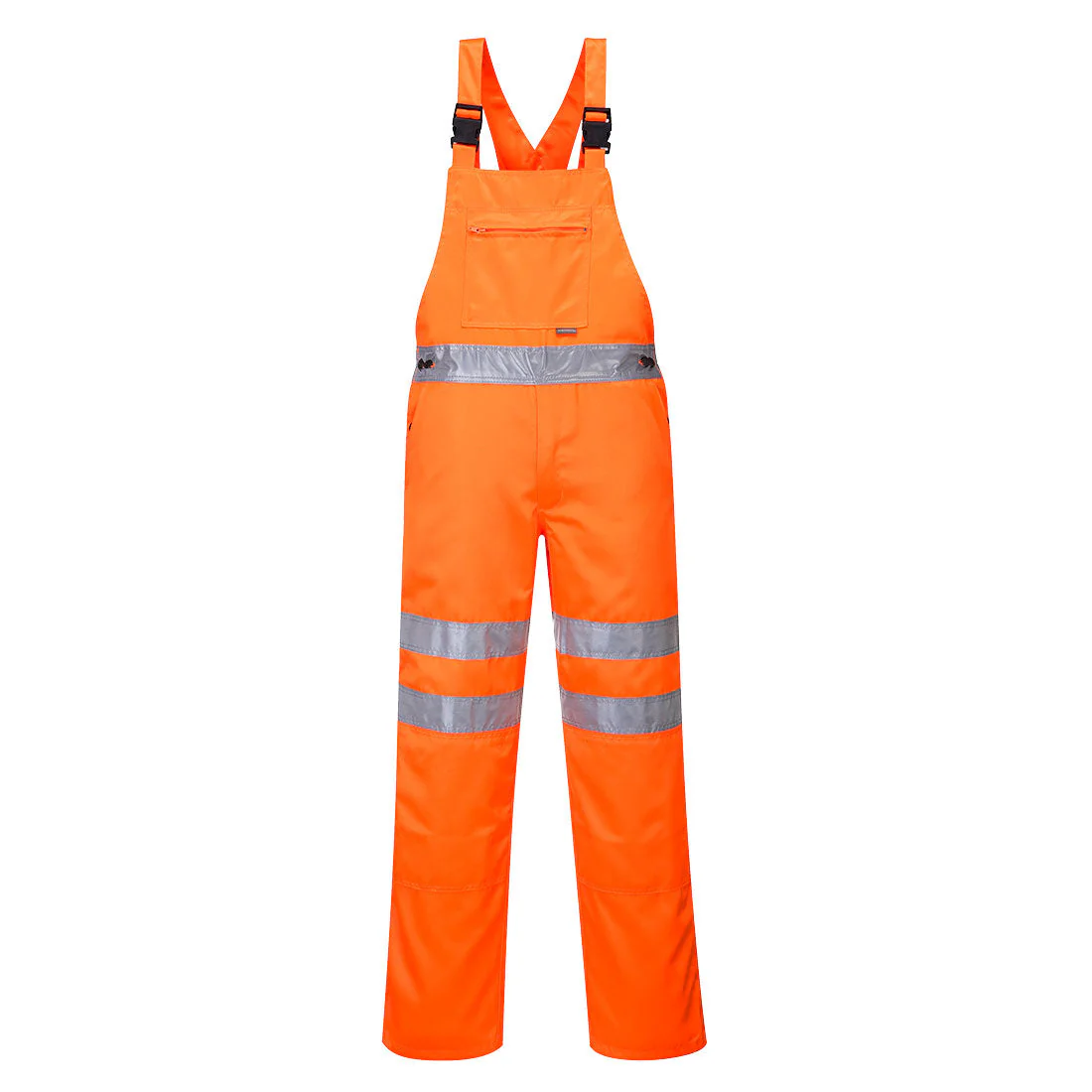 Portwest Hi-Vis Poly-Cotton Service Bib and Brace - [CLEARANCE]