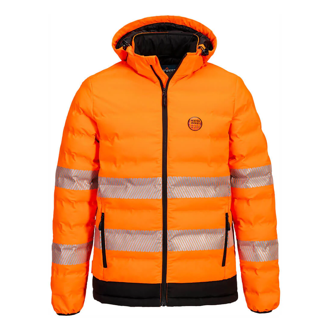 Portwest Hi-Vis Ultrasonic Heated Tunnel Jacket - Image 2