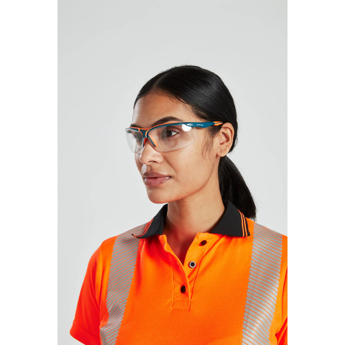 Portwest Hi-Vis Women's Cotton Comfort Pro Polo Shirt Short Sleeved - Image 9