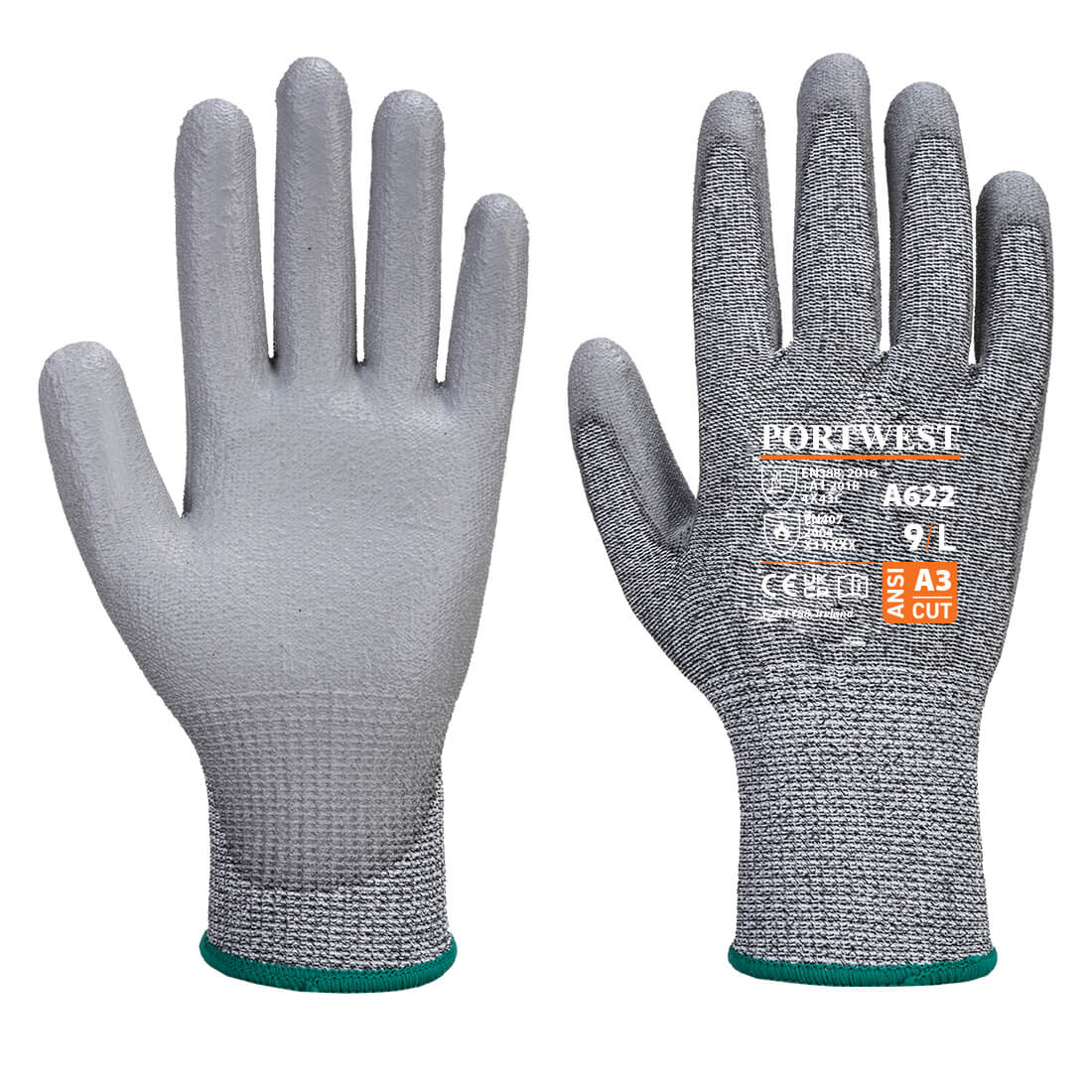 Portwest MR Cut Resistant Palm Work Gloves - A622 - [CLEARANCE] - Image 2