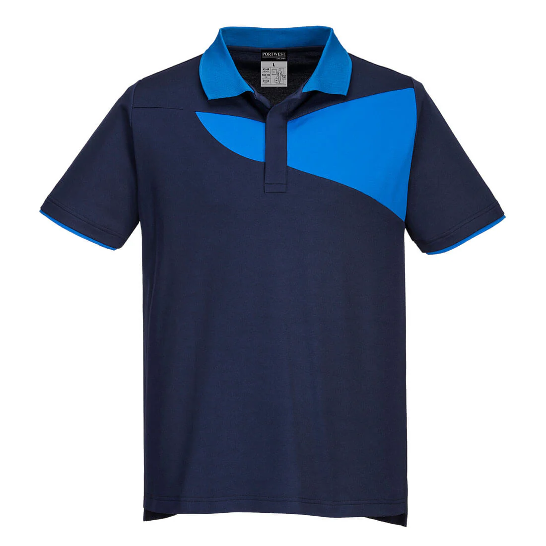 Portwest PW2 Cotton Comfort Polo Shirt Short Sleeved - Image 2