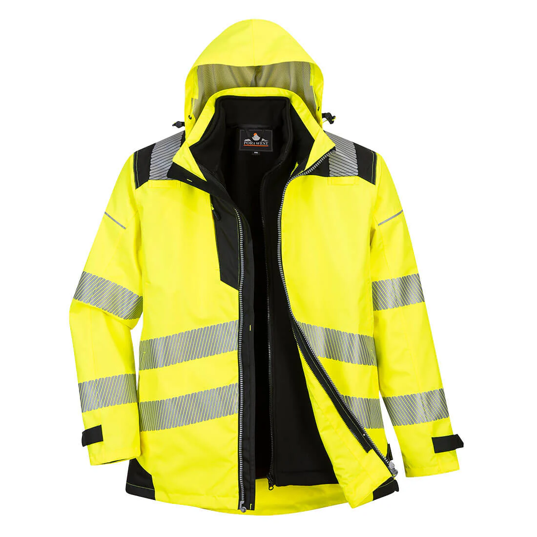 Portwest PW3 Hi-Vis 3-in-1 Jacket - Image 4