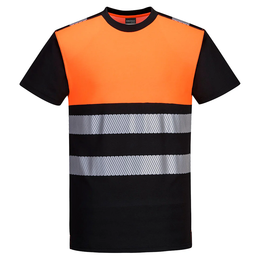 Portwest PW3 Hi-Vis Cotton Comfort Class 1 T-Shirt Short Sleeved - Image 3